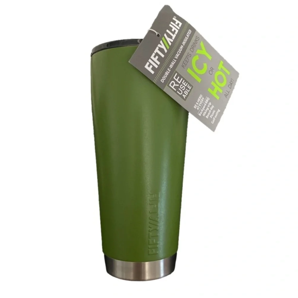 Double Walled Vacuum Insulated Green National Forest Tumbler